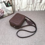 Gucci Soho Small Leather Disco Bag Chocolate 308364