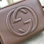 Gucci Soho Small Leather Disco Bag Chocolate 308364