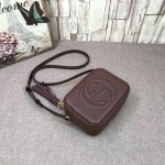 Gucci Soho Small Leather Disco Bag Chocolate 308364