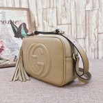 Gucci Soho Small Leather Disco Bag Beige 308364