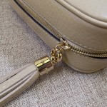 Gucci Soho Small Leather Disco Bag Beige 308364