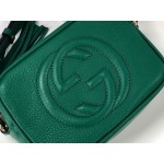 Gucci Soho Small Leather Disco Bag Green 308364