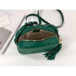 Gucci Soho Small Leather Disco Bag Green 308364