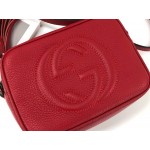 Gucci Soho Small Leather Disco Bag Red 308364