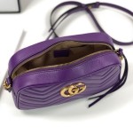 Gucci GG Marmont Small Matelasse Shoulder Bag Purple 447632