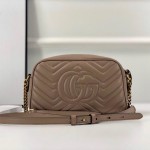 Gucci GG Marmont Small Matelasse Shoulder Bag Nude 447632