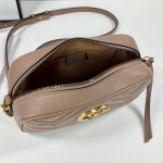 Gucci GG Marmont Small Matelasse Shoulder Bag Nude 447632