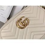 Gucci GG Marmont Small Matelasse Shoulder Bag Beige 447632