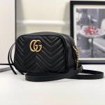 Gucci GG Marmont Small Matelasse Shoulder Bag Black 447632