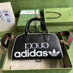 adidas x Gucci mini duffle bag ‎702397 black