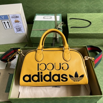 adidas x Gucci mini duffle bag ‎702397 Yellow