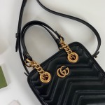 Gucci GG Marmont matelassé mini bag black ‎696123