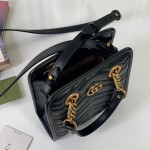 Gucci GG Marmont matelassé mini bag black ‎696123