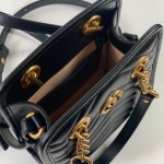 Gucci GG Marmont matelassé mini bag black ‎696123