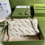 Gucci x Balenciaga The Hacker Project small GG Marmont bag White