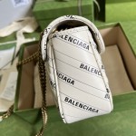 Gucci x Balenciaga The Hacker Project small GG Marmont bag White