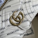 Gucci x Balenciaga The Hacker Project small GG Marmont bag White