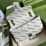 Gucci x Balenciaga The Hacker Project small GG Marmont bag White