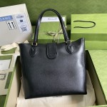 Gucci Small tote with Double G bag ‎652680 Black