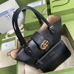 Gucci Small tote with Double G bag ‎652680 Black