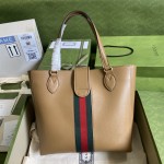 Gucci Small tote with Double G bag ‎652680 Brown