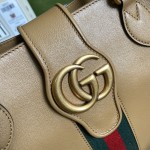 Gucci Small tote with Double G bag ‎652680 Brown