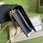 Gucci GG wallet with chain ‎676155 Black