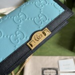 Gucci GG wallet with chain ‎676155 Blue