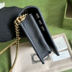 Gucci GG wallet with chain ‎676155 White/Black