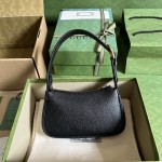 Gucci Aphrodite shoulder bag with Double G ‎739076 Black