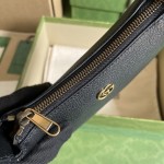 Gucci Aphrodite shoulder bag with Double G ‎739076 Black