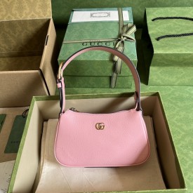 Gucci Aphrodite shoulder bag with Double G ‎739076 Pink