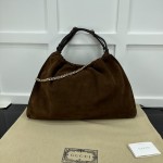 Gucci Blondie Large Tote Bag Brown Suede ‎747372