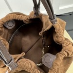 Gucci Blondie Large Tote Bag Brown Suede ‎747372