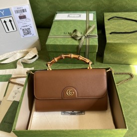 Gucci Diana mini shoulder bag ‎675795 Brown