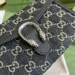 Gucci Dionysus GG Supreme chain wallet ‎401231 Black