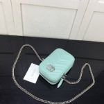 Gucci GG Marmont matelassé mini bag Blue