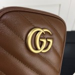 Gucci GG Marmont matelassé mini bag Brown