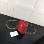 Gucci GG Marmont matelassé mini bag Red