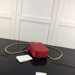 Gucci GG Marmont matelassé mini bag Red