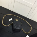 Gucci GG Marmont matelassé mini bag black