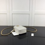 Gucci GG Marmont matelassé mini bag white