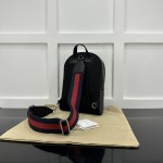 Gucci GG black Supreme canvas GG crossbody bag ‎771164