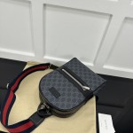 Gucci GG black Supreme canvas GG crossbody bag ‎771164