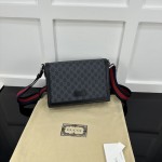 Gucci GG black Supreme canvas GG crossbody bag ‎771167