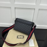 Gucci GG black Supreme canvas GG crossbody bag ‎771167