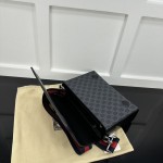 Gucci GG black Supreme canvas GG crossbody bag ‎771167