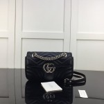 Gucci GG Marmont matelasse mini bag Black