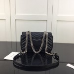 Gucci GG Marmont matelasse mini bag Black