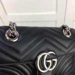 Gucci GG Marmont matelasse mini bag Black